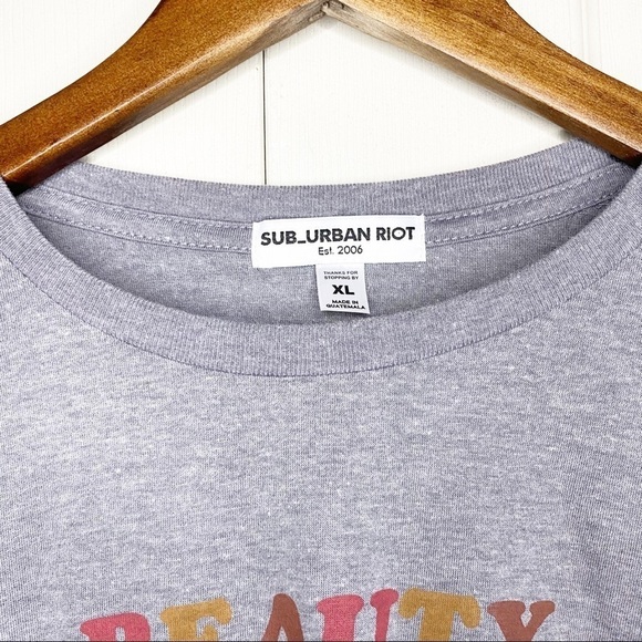 Suburban Riot NWOT Beauty & the Feast Crop Shirt - Picture 3 of 8